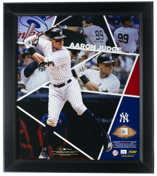 Aaron Judge Framed LE 15x17 New York Yankees Collage w/Game Used Baseball Piece