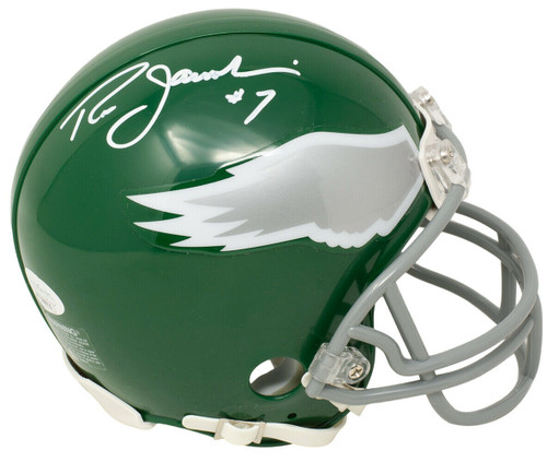 Ron Jaworski Signed Philadelphia Eagles Mini Kelly Green TB Replica Helmet JSA