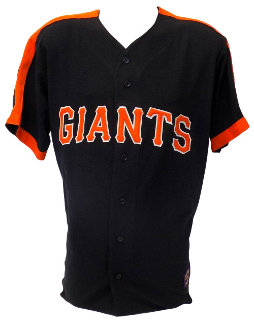 San Francisco   Majestic Cooperstown Collection Black Jersey Size Large