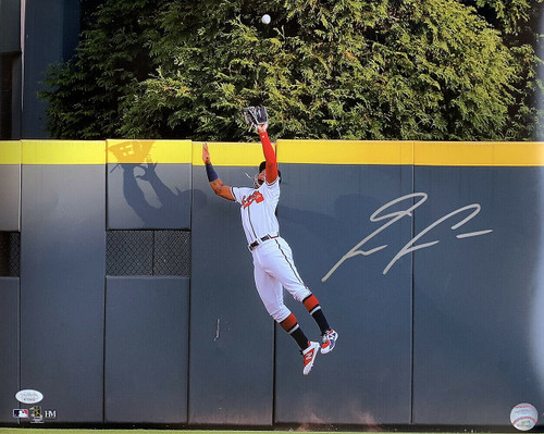 Ronald Acuna Jr. Signed 16x20 Atlanta Braves Jump Photo JSA ITP