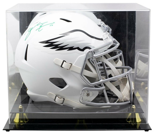Zach Ertz Signed Full Size White Matte Spd Auth Helmet w/Case Ertz Hologram JSA
