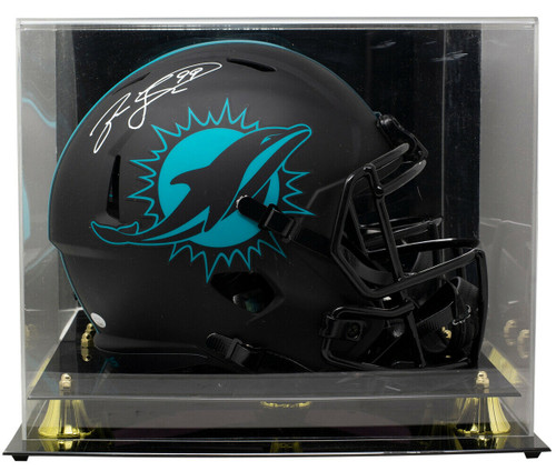Jason Taylor Signed Full Size Dolphins Eclipse Spd Replica Helmet w/Case JSA ITP