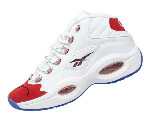 Allen Iverson Signed Philadelphia 76ers Right White Reebok Shoe PSA