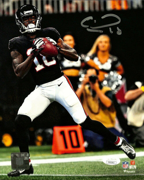 Calvin Ridley Signed Atlanta Falcons 8x10 Football Photo JSA