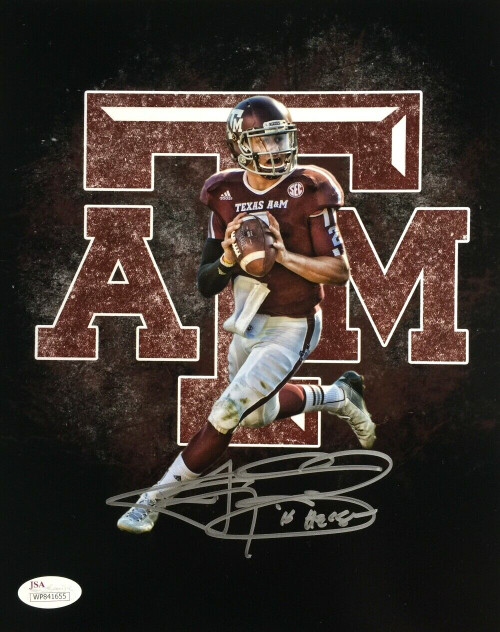Johnny Manziel Signed 8x10 Texas A&M Aggies Collage Photo 12 Heisman Insc JSA