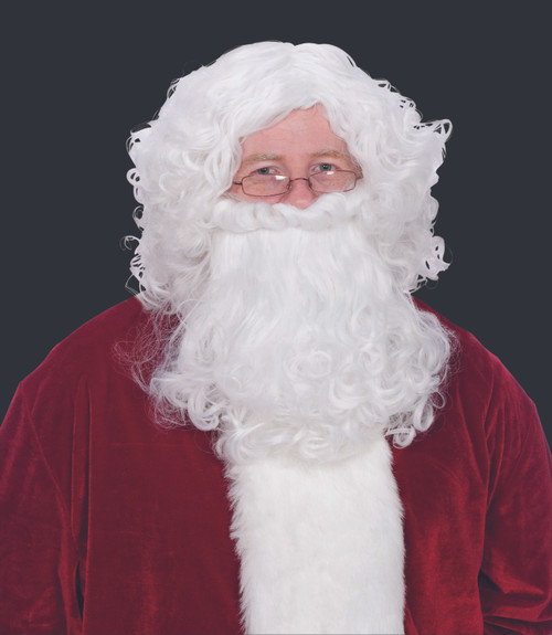 2-Piece Christmas Santa Claus Wig & Beard Set - One Size