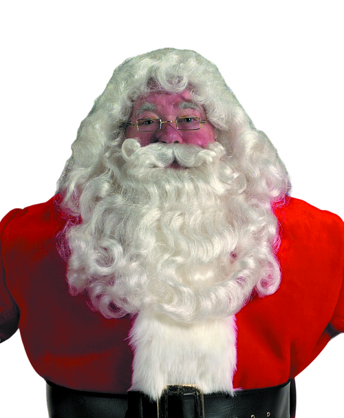 2-Piece Santa Claus Professional Wig & Beard - Adult One Size