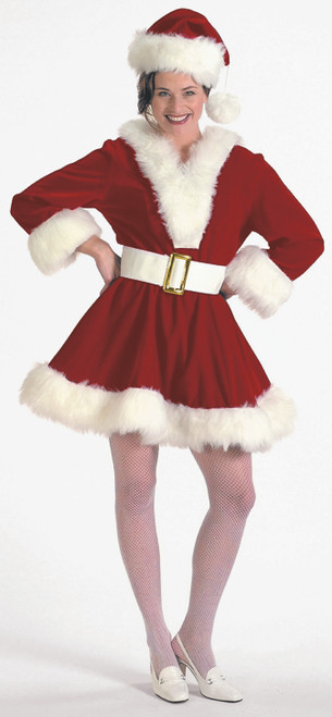 3 Piece Burgundy Velvet Perky Christmas Pixie with White Trim – Size XS