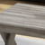 39.25" Gray Contemporary Hand Crafted Rectangular Coffee Table
