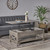 29.5" Gray Contemporary Lift Top Coffee Table with Storage