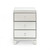24" Clear Contemporary 3 Drawers Storage Cabinet