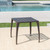 18.25" Bronze Classical Outdoor Patio Side Accent Table