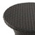 19.5" Brown Contemporary Outdoor Patio Round Accent Table