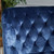 42" Cobalt Blue and Brown Contemporary Tufted Club Chair