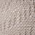 19.5" Ivory Contemporary Knitted Round Pouf Ottoman