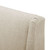 36.50" Beige and Brown Contemporary Accent Chair with Cushion