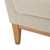 36.50" Beige and Brown Contemporary Accent Chair with Cushion
