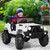 Costway 12V Kids Ride On Truck Car w/ Remote Control MP3 Music LED Lights BlackPinkWhite - TY325957WH+
