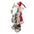 24" Nordic Skiing Standing Santa Claus Christmas Figure with Burlap Gift Bag