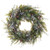30" Battery Operated Green Rustic White Berry LED Artificial Christmas Wreath - Warm Clear Lights