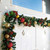 Double Door Garland Christmas Hanger - 9" x 33" - Chiffon White