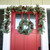 24" Green and Red Winter Frost Artificial Christmas Wreath - Unlit