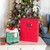 9" x 18" Candy Red Christmas Gift Bag and Tissue Paper Storage Box