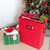 9" x 18" Candy Red Christmas Gift Bag and Tissue Paper Storage Box