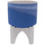 7" Blue Ceramic Pot Planter on Plant Stand