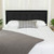 77" Charcoal Black Contemporary Button Tufted Headboard - King Size