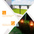 Costway 4pcs Solar Torch Lights Waterproof Flickering Dancing Flame Landscape Decoration