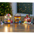 LED Lighted Theater and Shops Christmas Village Display Set - 11-Piece