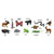 12-Piece Green and Brown Educational Teaching Tool in the Woods Mini Figurines 12.75"