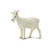 3.25" White Nanny Goat Educational Teaching Figurine