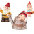 Pack of 6 Yellow and Red Gnome Family Figurines 10.43"
