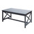 40" Black Contemporary Rectangular Coffee Table