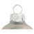 Pearl Finish Glass Christmas Ball Ornaments - 4" (100mm) - Silver - 6ct