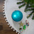 Matte Shatterproof Commercial Christmas Ball Ornament - 8" (200mm) - Aqua Blue