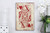 23.5" Red and White Queen of Hearts Handmade Rectangular Wall Sign