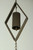 Brown Metal Art Curvy Wind Chimes Rain Chain - MRC-53569-DIAMOND