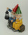 Light of Our Love Gnome Couple Sitting On Log Solar Lantern Statue