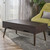 41.5" Walnut Brown Contemporary Rectangular Coffee Table with Drawers