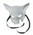 Snarling Wolf Metallic Half Face Costume Mask