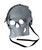 Metallic Steampunk Skull w/Monocle Costume Mask