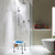 Costway Shower Bath Chair 6 Adjustable Height Bathtub Stool Bench Non-Slip Padded Seat