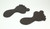 Pair Of Cast Iron Footprint Stepping Stones Antique Finish