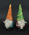 Pair of Colorful Whimsical Terracotta Nisse Gnome Statues
