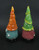 Pair of Colorful Whimsical Terracotta Nisse Gnome Statues