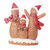 6.5" Red and Brown Gingerbread Family Christmas Tabletop Decor