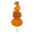 42" Orange and Green Pumpkin Outdoor Yard Stake Thanksgiving Decor